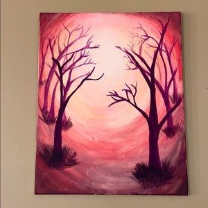Acrylic painting on stretched canvas